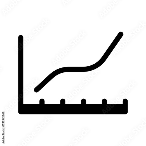 Graph Business Icon Vector Symbol Design Illustration