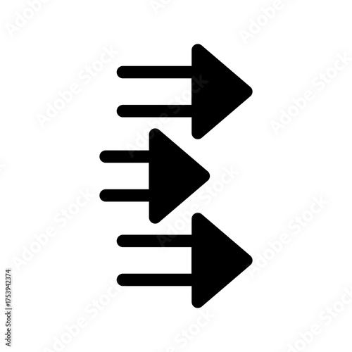 Force Icon Vector Symbol Design Illustration