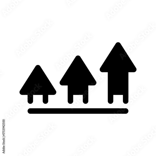 Growth Icon Vector Symbol Design Illustration