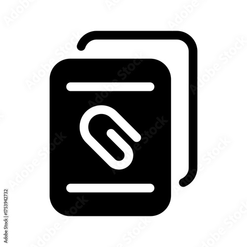 Attachment Icon Vector Symbol Design Illustration