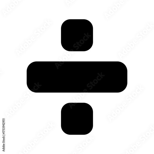 Divide Icon Vector Symbol Design Illustration