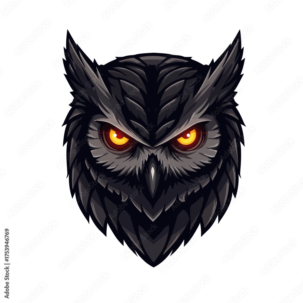 Fototapeta premium owl bird esport gaming mascot logo template