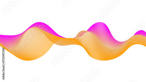 Vibrant abstract wave background in purple, pink, and orange for creative digital projects.