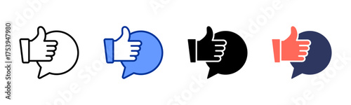 Consent icon sheet multiple style collection