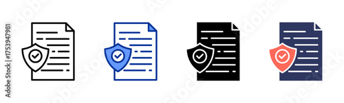 Authentic icon sheet multiple style collection