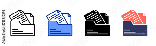 Documentation icon sheet multiple style collection