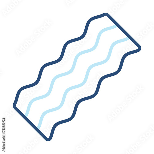 Bacon Icon Color Outline Style. Vector Illustration Design