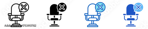 No Vacancy  Icon Set Multiple Style Collection
