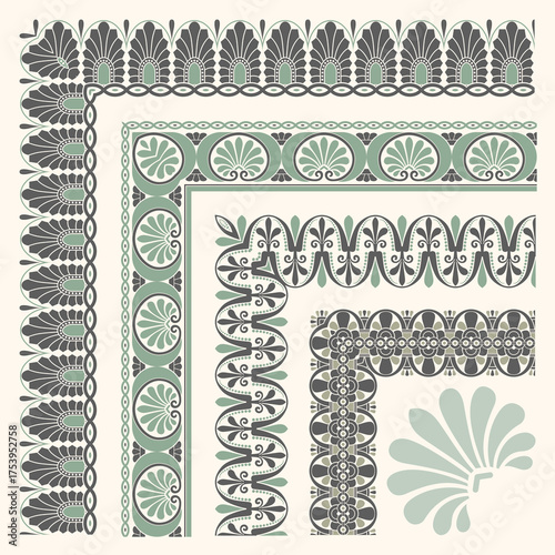 Decorative seamless border