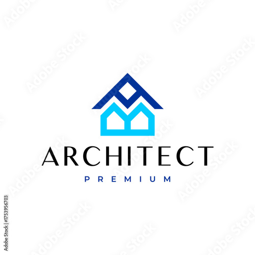 Professional M letter house home logo vector icon illustration	
