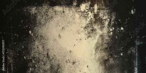 Monochromatic wall texture in black and warm tones with vignette effect.