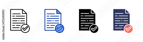 Success icon sheet multiple style collection