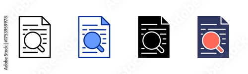 Search icon sheet multiple style collection