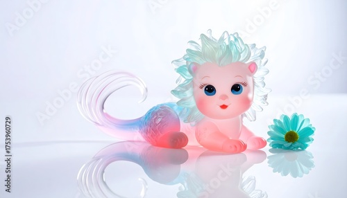 Cute Translucent Glass Animals Collection – Bright Colored Baby Figurines & Decorative Creatures