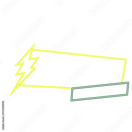 Neon Flash Sale Frame Banner