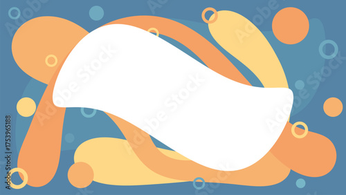 Abstract background image, freeform curves, circles, bubbles, design resources, cool tones, lifestyle background.