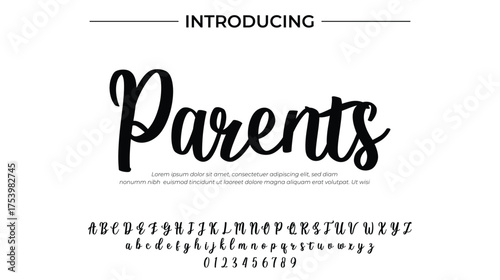 Parents - Elegant Script Font for Smooth Handwritten Design and Creative Typography