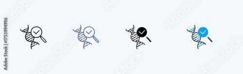 Genetic Algorithms Multiple Icon Illustration Vector