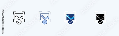 Image Recognition Multiple Icon Illustration Vector