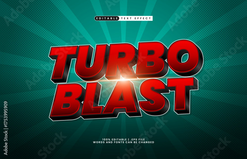 turbo blast editable text effect