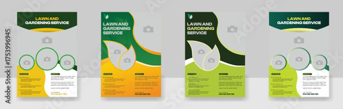 130lawn care Service flyer design template. landscaping and gardening lawn care service flyer, poster, Fresh & clean farming services flyer design.