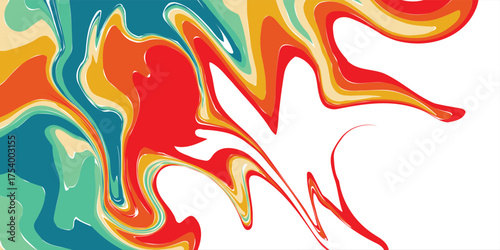 Abstract psychedelic concept Retro colorful abstract art template set,vector