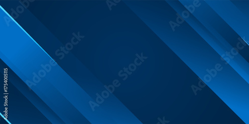 Cuadro en lienzo Abstract blue background with diagonal lines suitable for modern design projects, presentations, branding, web graphics, and digital artworks