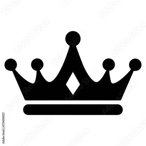 Regal Crown Emblem Symbol of Royalty Power and Success Elegant Monarch Icon Design for Achievement Vector illustration