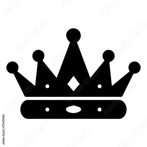 Elegant Royal Crown Icon Leadership Success  Achievement Symbol for Business  Victory Concepts Vector illustration