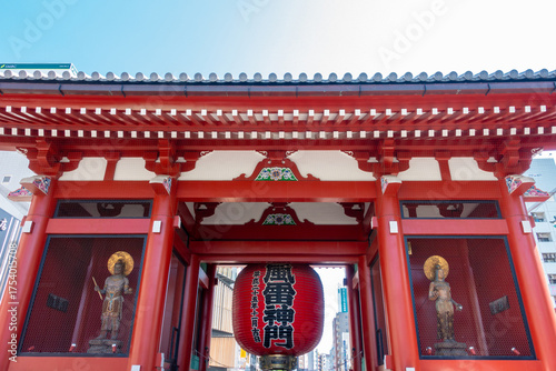 sensoji Temple,Buddha in tokyo city ,japan. (Asakusa temple)  (Letters With Means Asakusa temple)
