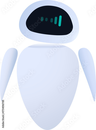 EVE Robot Showing Loading on the Screen, Wall-e
