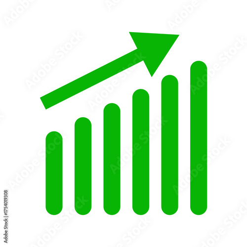 ARROW BUSINESS UP SIGN GRAPH ICON 