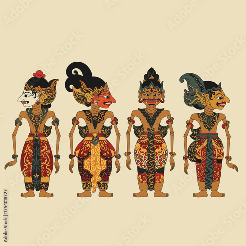 puppet antiques from java iluustration