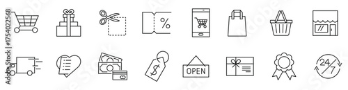 Set of Shopping's icons vector illustration 