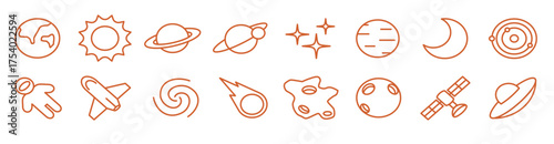 Set of planet vector illustration. galaxy vector illustration