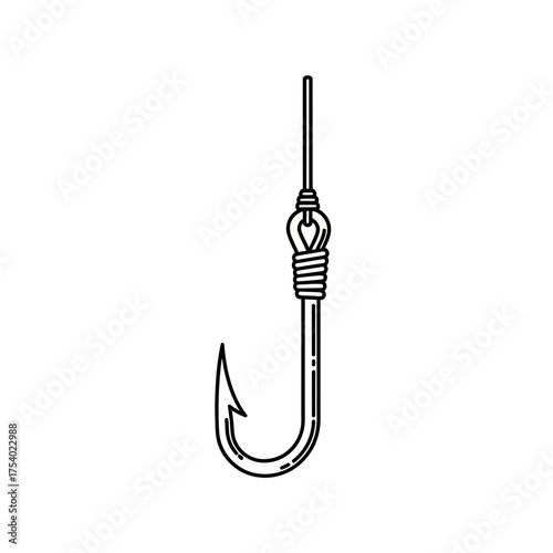 fishing hook vector