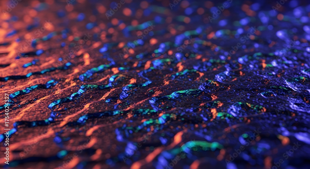 Obraz premium Abstract Texture with Vibrant Neon Accents