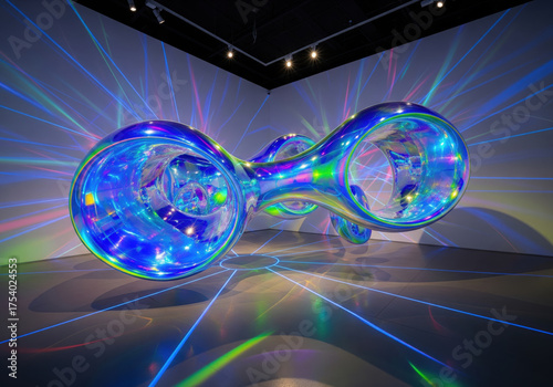 Abstract Iridescent Sculpture In Art Gallery





Show thinking