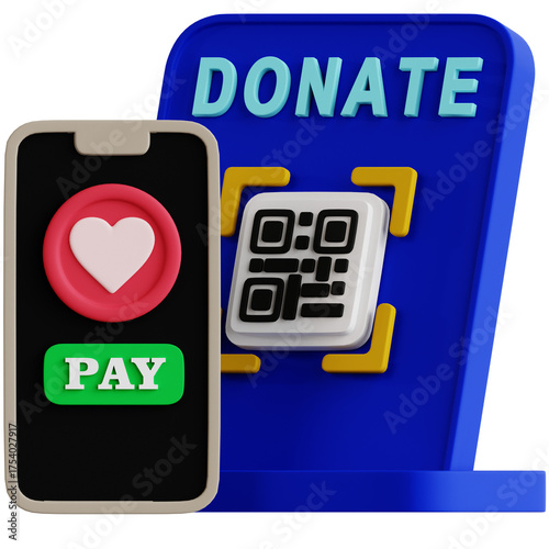 Tap to Donate 3D Icon