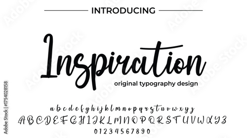 Inspiration - Elegant Script Font for Smooth Handwritten Design and Creative Typography