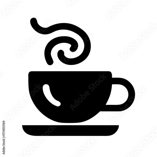 Vector art of a cup of coffee with steam this is a simple vector icon for cafe, restaurant, or other beverage purposes