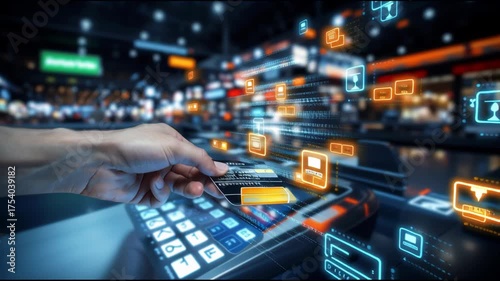 Digital credit card payment system.