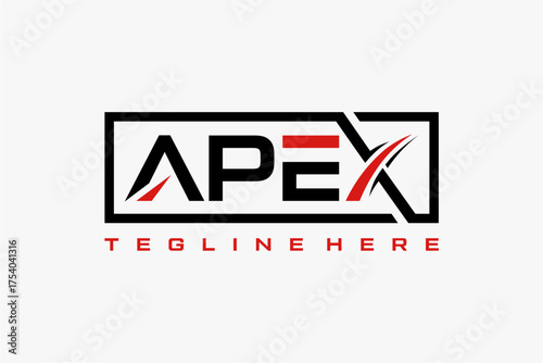 word Apex Modern Vector Logo Design concept, template