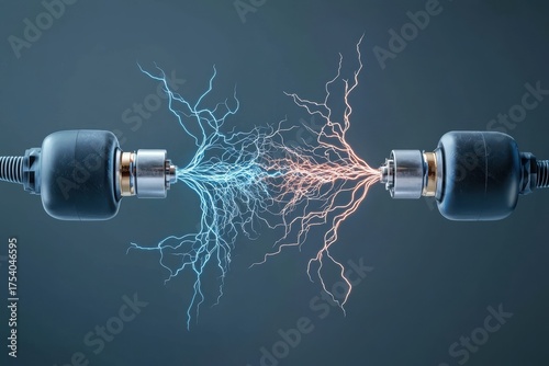Connecting superconductors artistic representation bridging two energies in a scientific environment