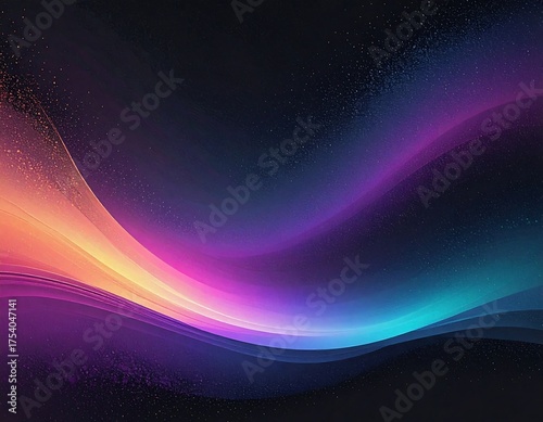 Abstract background featuring flowing, colorful, and wavy lines in vibrant shades