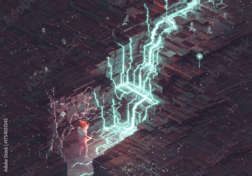 Surreal Pixel Art Worlds — Mythical, Sci-Fi, and Fantasy Landscapes with Absurd Dreamlike Details and Retro Aesthetic