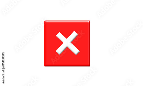 3D Red Cross Square Icon – X Mark, Error, Cancel, and Rejection Symbol PNG Free Download 3D Red Cross Square Icon – X Mark, Error, Cancel, and Rejection Symbol PNG - GFXLoad