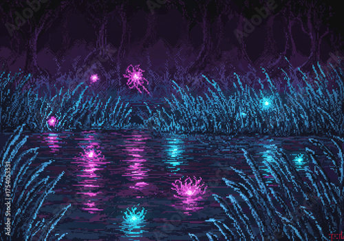 Surreal Pixel Art Worlds — Mythical, Sci-Fi, and Fantasy Landscapes with Absurd Dreamlike Details and Retro Aesthetic