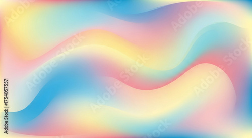 Abstract pastel gradient mesh background with smooth transitions of color, creating a soft and dreamy visual effect with a sense of calm