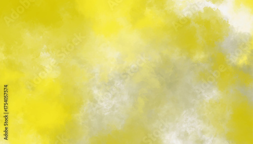 Bright Yellow Abstract Watercolor Background Texture